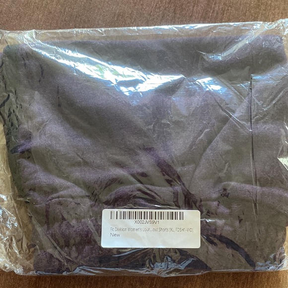 🆕NIP: FIT DIVISION: Casual Shorts with Elastic Waistband- Eggplant SZ XL - Picture 4 of 4